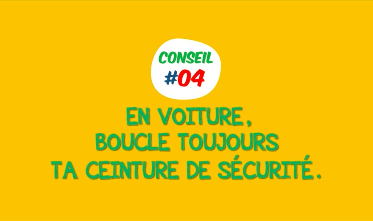 Elliot le pilote - Conseil#04 - Attacher sa ceinture en voiture