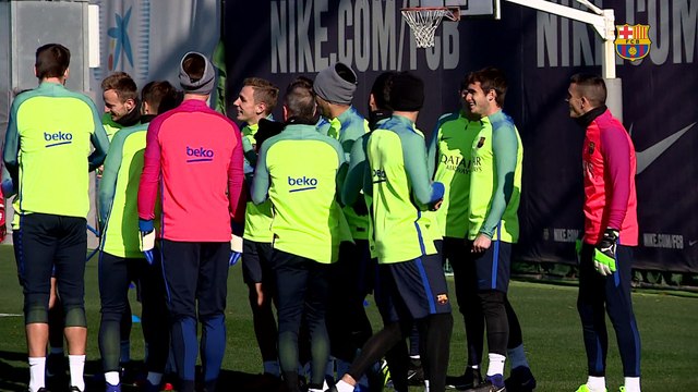 FC Barcelona training session: Preparations begin for Anoeta