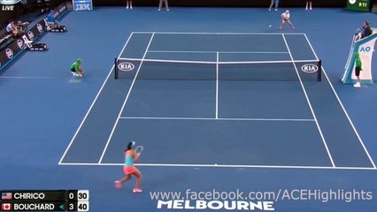 Bouchard vs Chirico Austalian Open (17.1.2017)