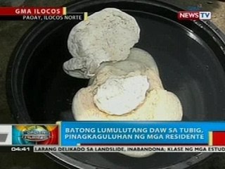 BP: Batong lumulutang daw sa tubig, pinagkaguluhan sa Paoay, Ilocos Norte