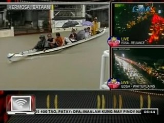 24Oras: Baha sa ilang barangay sa Hermosa, Bataan, abot-dibdib