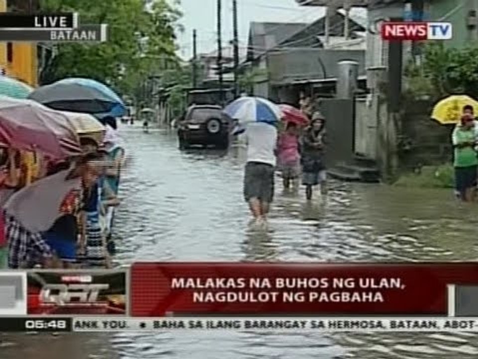 QRT: Malakas na buhos ng ulan, nagdulot ng pagbaha