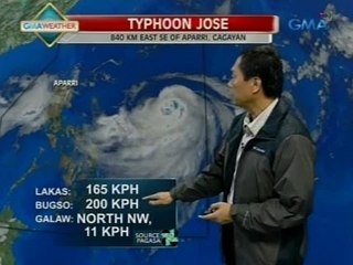 24Oras: Bagyong Jose, pinakamalakas na bagyo na pumasok sa PAR simula Enero