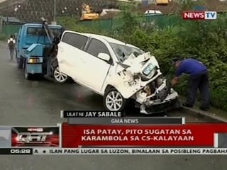 QRT: 1 patay, 7 sugatan sa karambola sa C5-Kalayaan