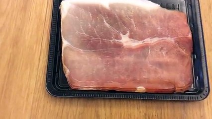 Out of focus sliced ham- The Movie