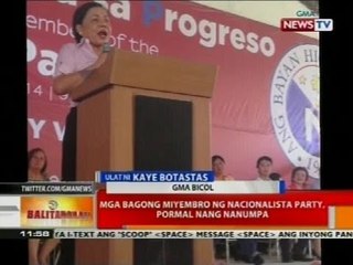 BT: Mga bagong miyembro ng Nacionalista party, pormal nang nanumpa