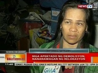 Download Video: BT: Mga apektado ng demolisyon, nananawagan ng relokasyon