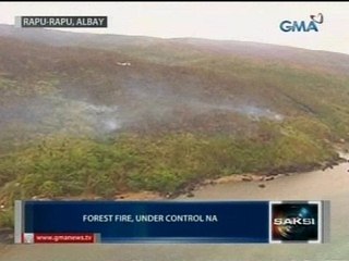 Saksi: Forest fire sa Rapu-Rapu, Albay, under control na