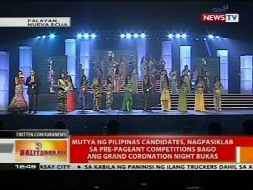 Mutya ng Pilipinas candidates, nagpasiklab sa pre-pageant competition
