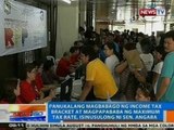 NTG: Panukalang magbabago ng income tax bracket at magpapababa ng maximum tax rate, isinusulong