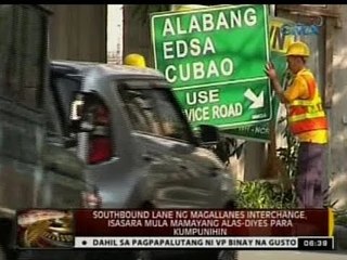 24Oras: Southbound lane ng Magallanes Flyover, isasara para kumpunihin