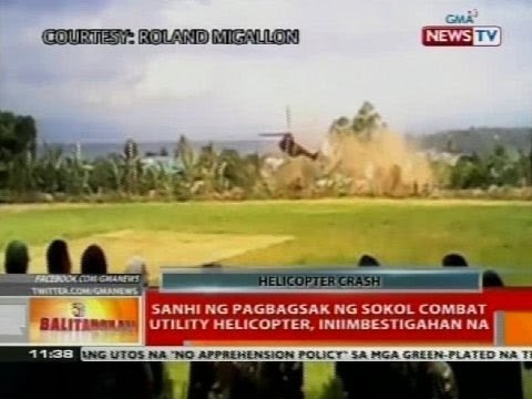 BT: Sanhi ng pagbagsak ng Sokol combat utility helicopter, iniimbestigahan na