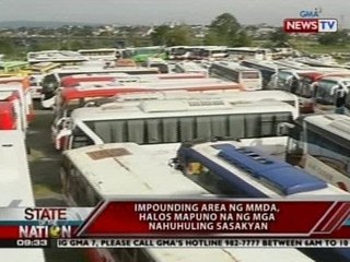 SONA: Impounding area ng MMDA, halos mapuno na ng mga nahuling sasakyan
