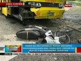 Rider ng motorsiklo, patay matapos makabanggaan ang isang bus sa Ilocos Sur; 10 sugatan