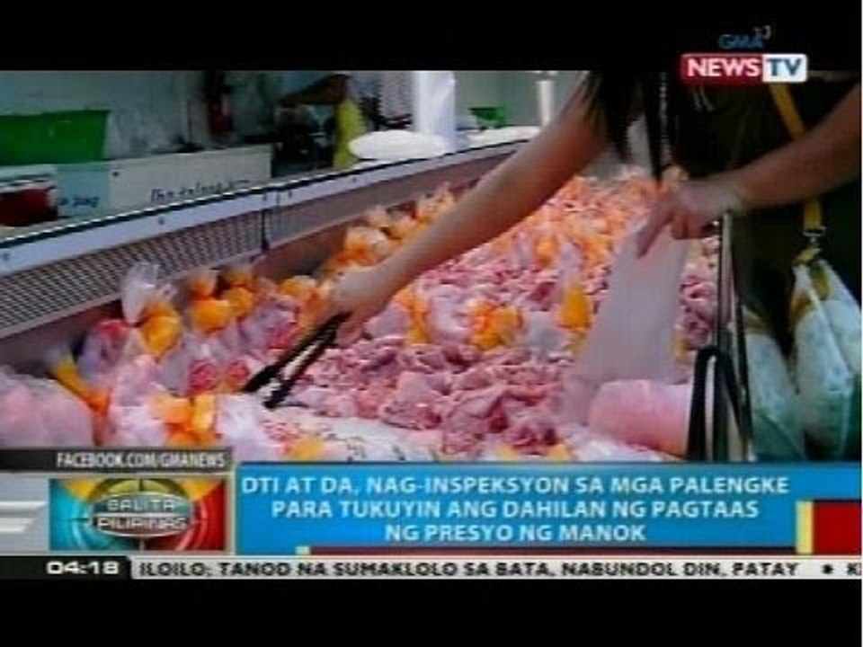 DTI at DA, nag-inspeksyon sa mga palengke para tukuyin ang dahilan ng pagtaas ng presyo ng manok
