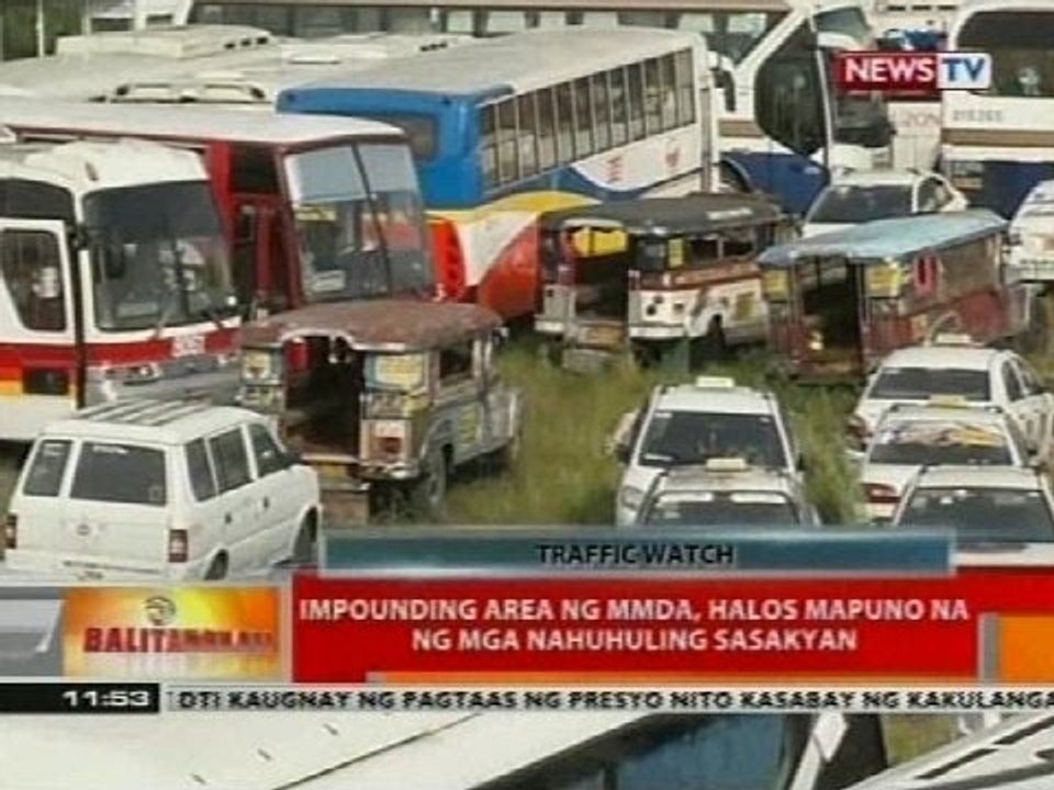 BT: Impounding area ng MMDA, halos mapuno na ng mga nahuhuling sasakyan