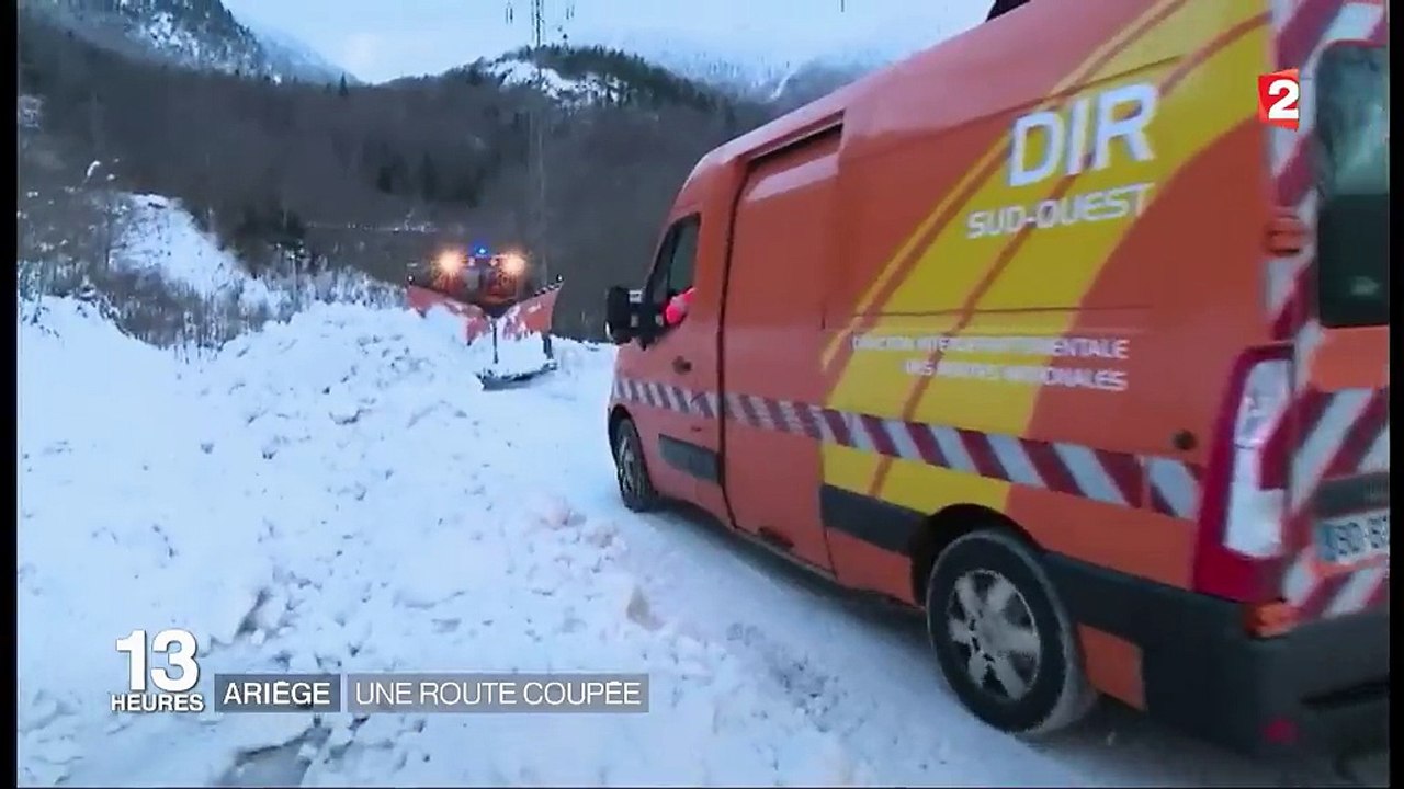Ariège : une route coupée