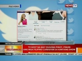 TV host na may dugong Pinoy, pinuri ang mga Filipino caregiver sa kanyang show