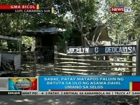 Babae sa Camarines Sur, patay matapos paluin ng batuta sa ulo ng asawa dahil umano sa selos