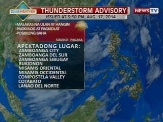 NTVL: Weather update as of 4:27 p.m. (Aug. 17, 2014)