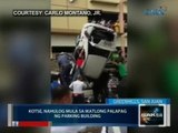 Saksi: Kotse, nahulog mula sa ikatlong palapag ng parking building sa Greenhills