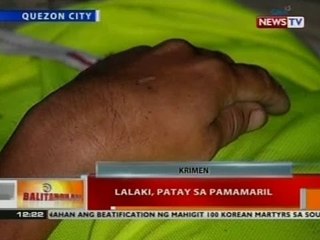 BT: Lalaki, patay sa pamamaril