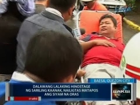 Saksi: Dalawang lalaking hinostage ng sariling kaanak, nailigtas matapos ang siyam na oras
