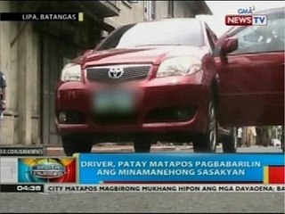 BP: Family driver, patay matapos tambangan