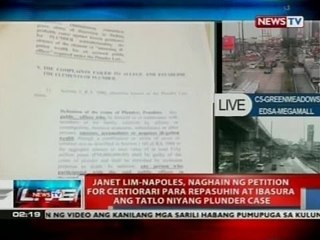 NTVL: Napoles, naghain ng petition for certiorari
