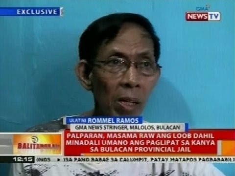 Palparan, masama raw ang loob dahil minadali umano ang paglipat sa kanya sa Bulacan Provincial Jail