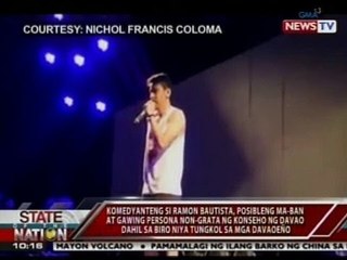 SONA: Ramon Bautista, posibleng ma-ban at gawing persona non-grata ng konseho ng Davao