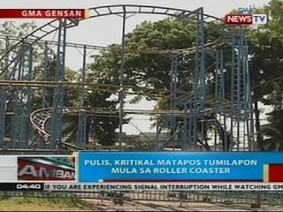 BP: Pulis, kritikal matapos tumilapon mula sa roller coaster