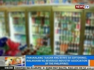 NTG: Pagtaas ng tax sa softdrinks, inalmahan ng Beverage Industry Assoc. of the PHL