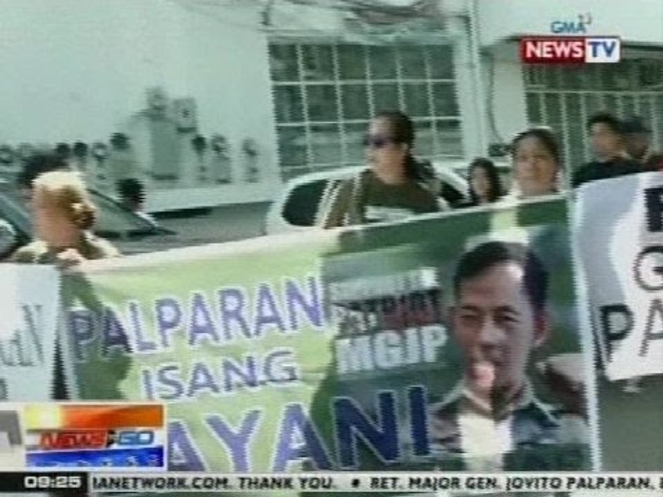 NTG: Palparan, papunta na sa korte mula sa NBI Malolos