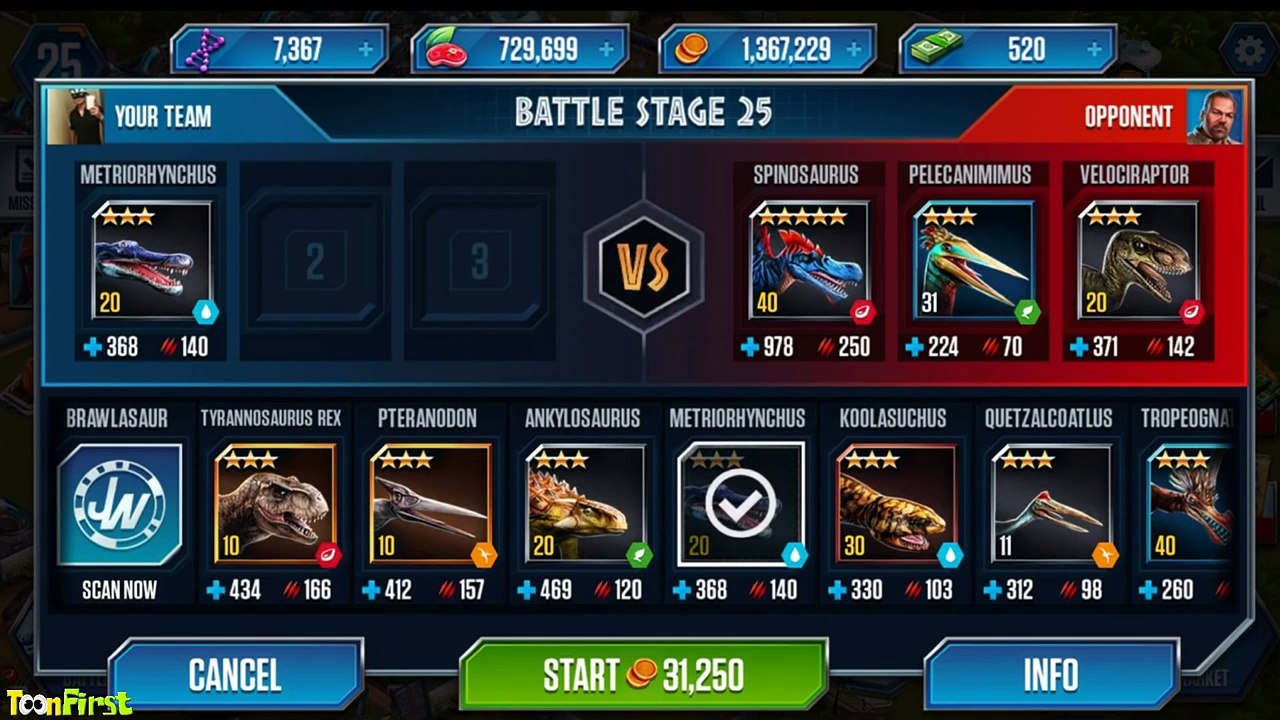 Spinosaurus Unlocked - Stage 25 | Jurassic World The Game