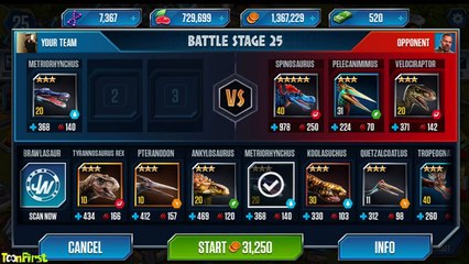 Spinosaurus Unlocked - Stage 25 | Jurassic World The Game