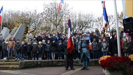 Commémoration de l'Armistice du 11 novembre 1918 à Blénod 2016