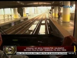 24Oras: Hinaing ng mga commuter, kalbaryo na ang pila sa MRT, babagal pa ang tren