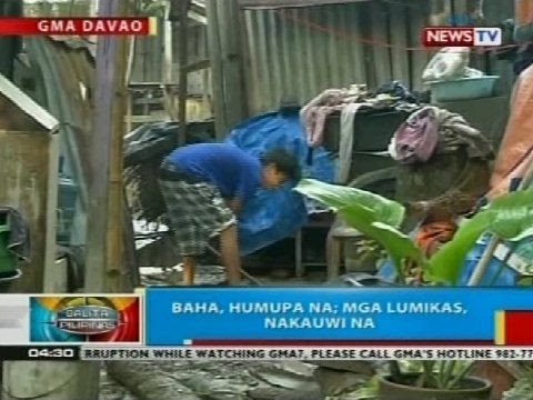 BP: Mahigit 50 pamilya sa Davao City, lumikas dahil sa pagbaha