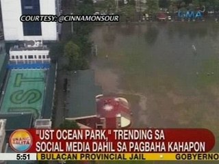 UB: 'UST Ocean Park,' trending sa social media dahil sa pagbaha kahapon