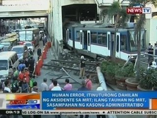 NTG: Human error, itinuturong dahilan ng aksidente sa MRT