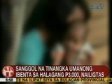 UB: Sanggol sa Negros Occidental na tinangka umanong ibenta sa halagang P3k, nailigtas