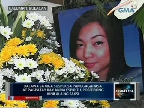 Saksi: 2 sa mga suspek sa panggagahasa at pagpatay kay Anria Espiritu, positibong kinilala ng saksi