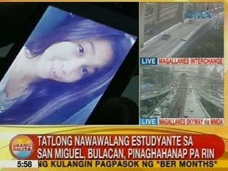 UB: 3 nawawalang estudyante sa San Miguel, Bulacan, pinaghahanap pa rin