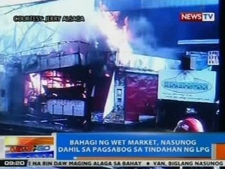 NTG: Bahagi ng isang wet market sa Parañaque, nasunog