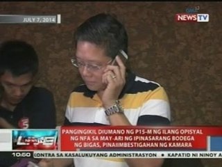 Pangingikil umano ng P15-M sa may-ari ng ipinasarang bodega ng bigas, pinaiimbestigahan
