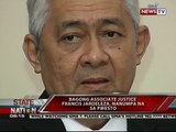 SONA: Bagong Associate Justice Francis Jardeleza, nanumpa na sa pwesto