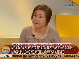 UB: Mga taga-suporta ng Aquino admin, magpupulong ngayong araw sa Ateneo