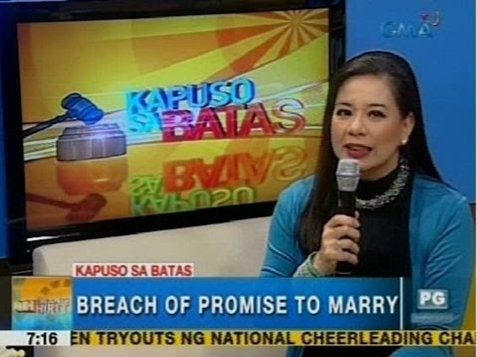 UH: Kapuso sa Batas: Breach of promise to marry