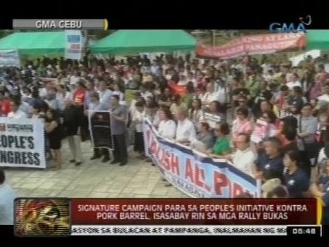 24 Oras: Ilang grupo, nagpatikim na sa gagawing kilos protesta kontra pork barrel